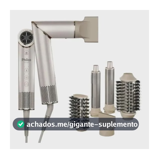 Secador De Cabelos Philco psc3500 4 Em 1 dobrável motor bldc Prateado