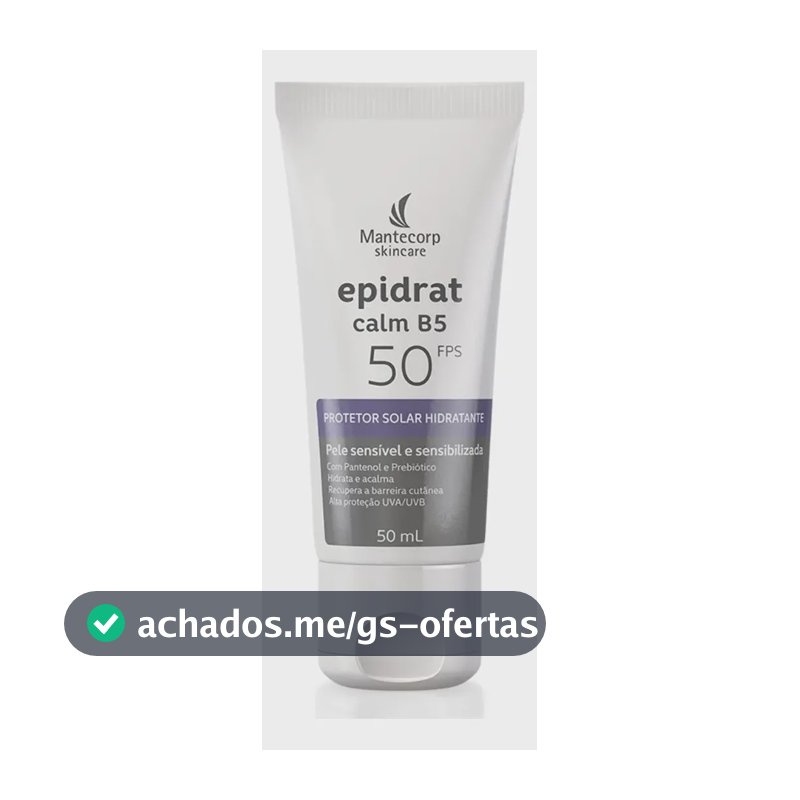 Protetor Solar Epidrat Calm B5 FPS 50 de 50 mL Pele Sensível