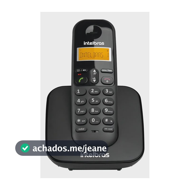 Telefone Sem Fio Intelbras Ts 3110 Cor Preto
