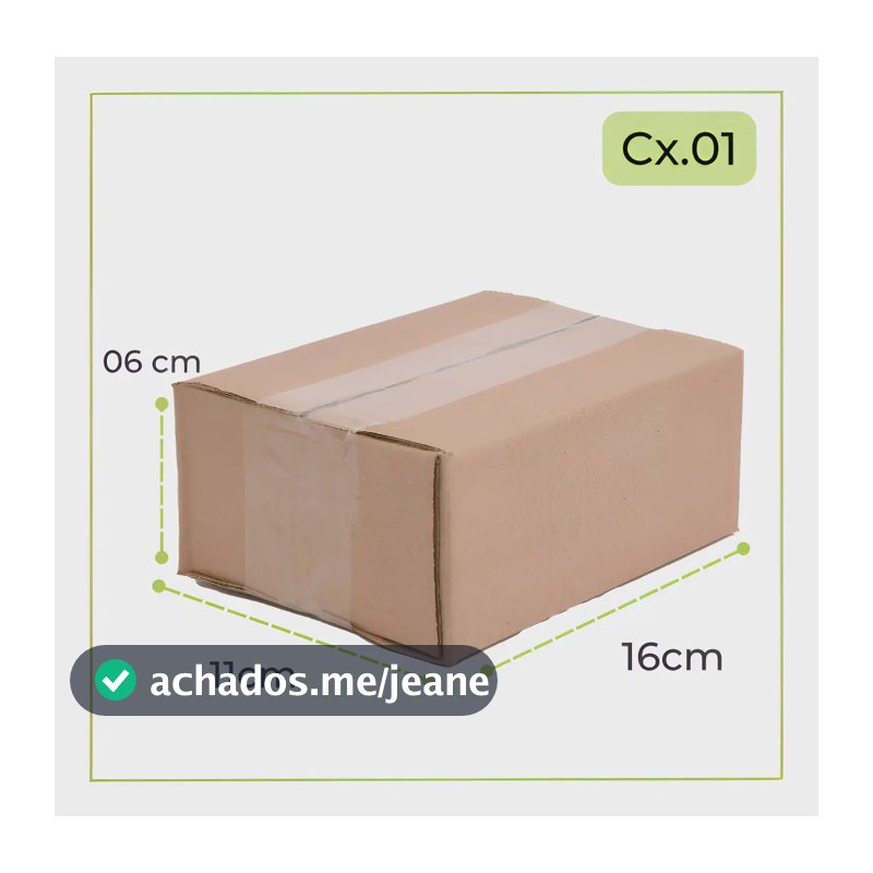 Caixa Papelão Ondulado 16x11x6cm Kit 50 Unidades The Box Presente