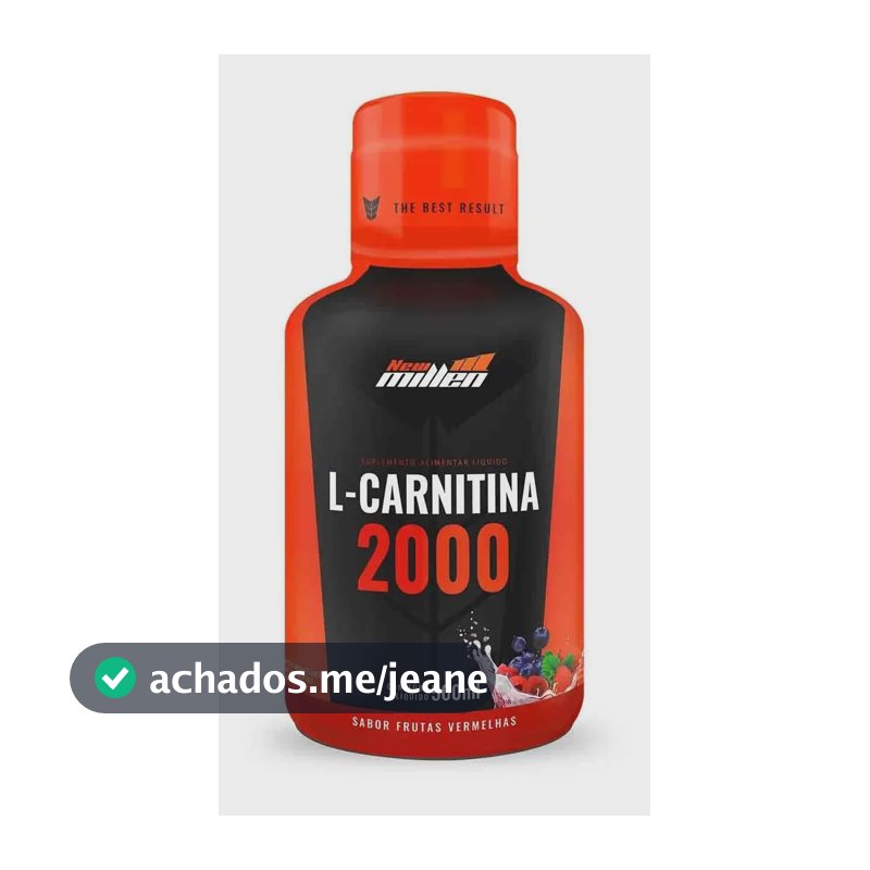 Suplemento Em Líquido New Millen L-carnitina Sabor Frutas Vermelhas De 500ml