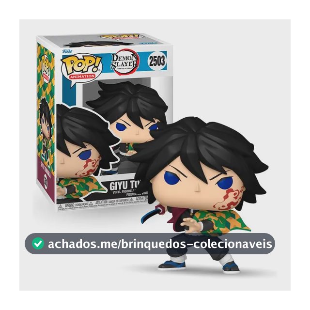 Boneco Funko Pop! Demon Slayer: Castelo Infinito - Giyu
