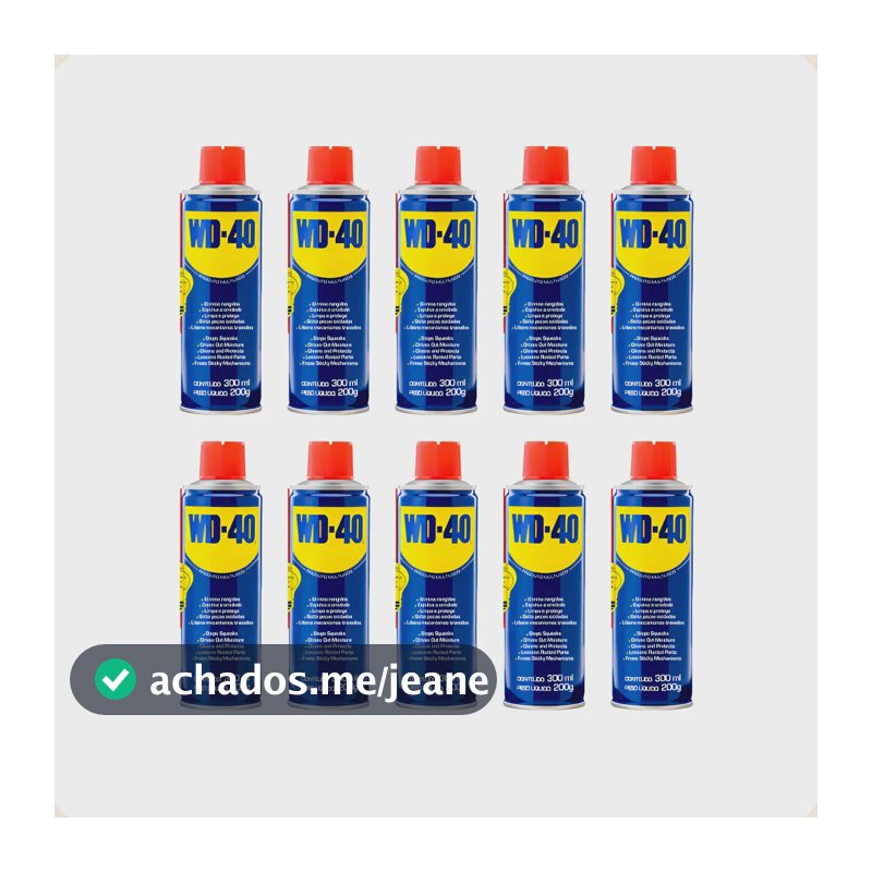 WD-40 Kit 10 Spray Desengripante Lubrificante Multiuso 300ml