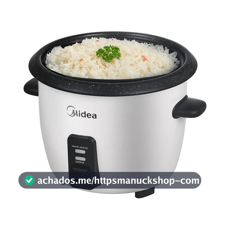 Panela De Arroz Elétrica Midea 7 Xícaras Cozimento Á Vapor Com Tampa De Vidro