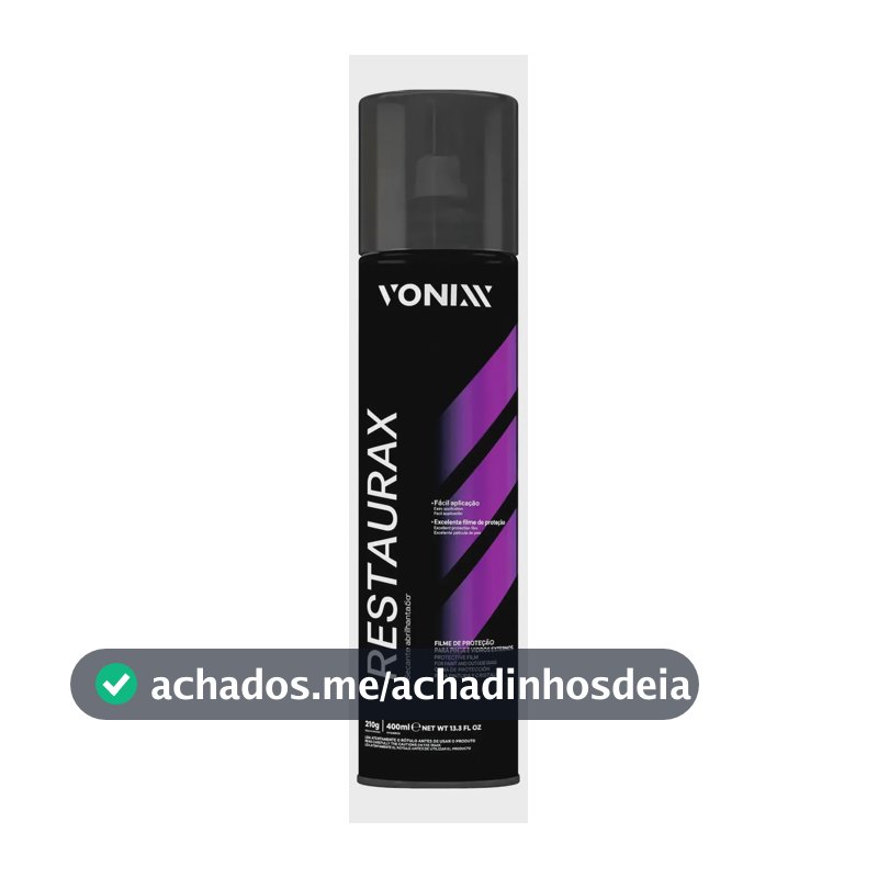 Vonixx Restaurax Spray 400ml Proteção E Revitalização De Plásticos