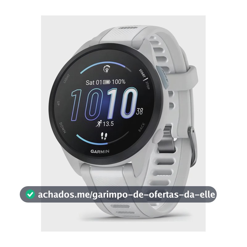 Relógio Garmin Forerunner 165 Amoled BRANCO Desenho Da Pulseira Mesh Branco