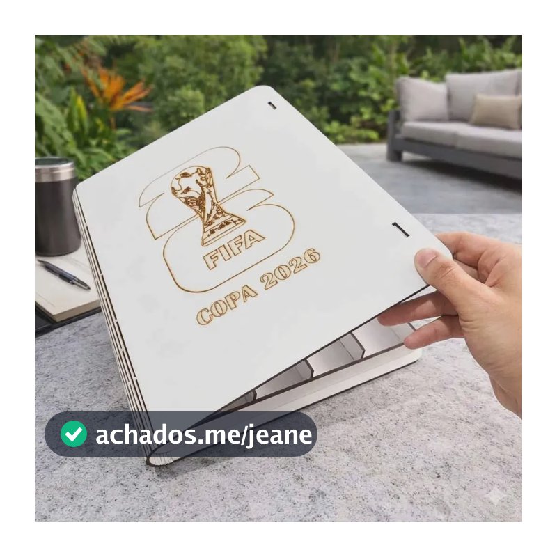 Porta Figurinhas E Album Copa Do Mundo Mdf