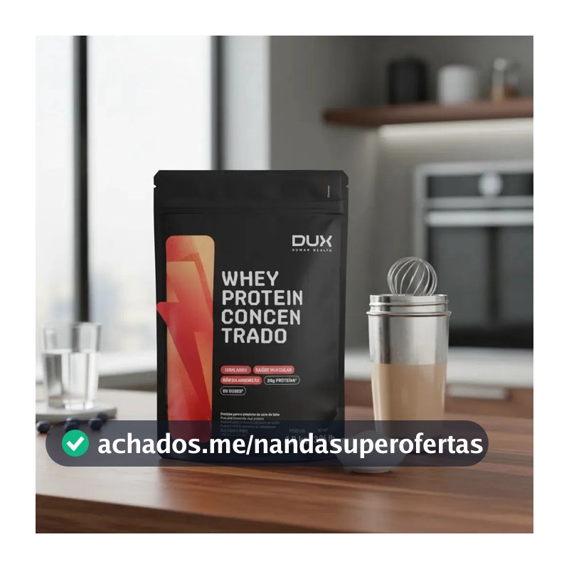 Whey Protein Concentrado - 1,8 Kg Dux Nutrition Sabor Baunilha
