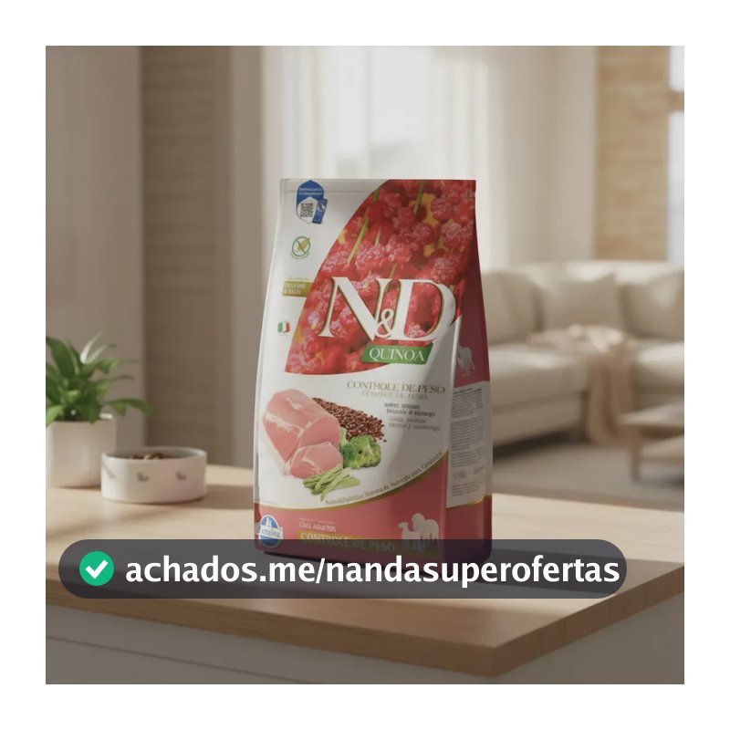 Ração Seca Farmina N&D Quinoa Controle de Peso para Cães Adultos 10 kg