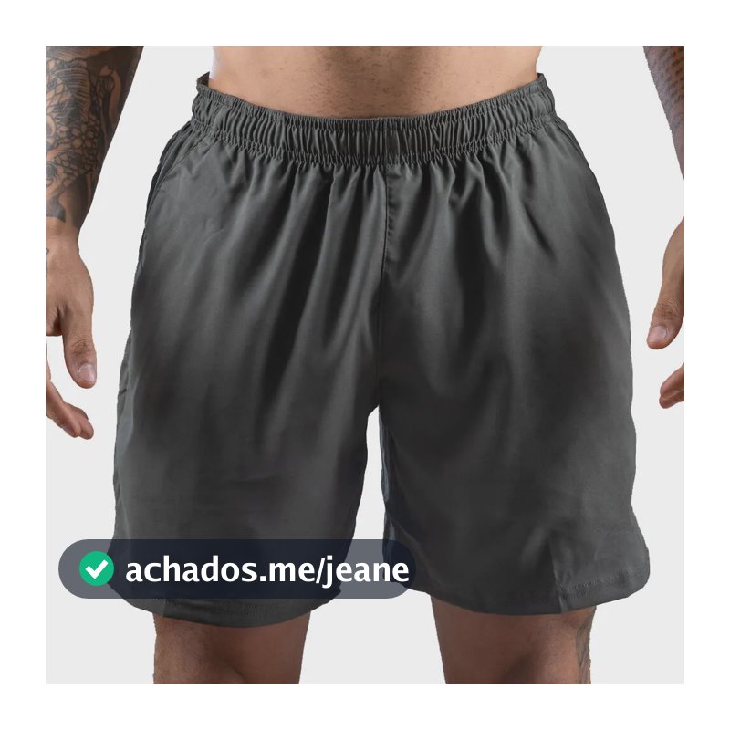 Shorts Masculino De Treino Cardio Fst 100 Domyos Preto Liso G4