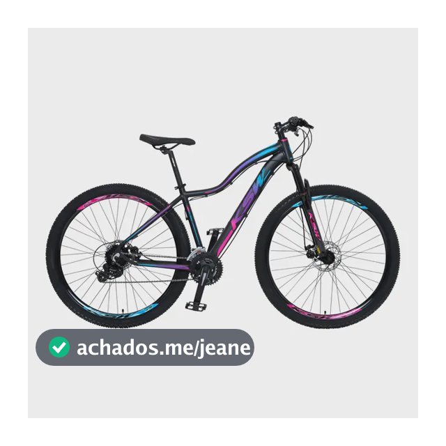 Bicicleta Aro 29 KSW Mwza 24 Marchas Câmbios Shimano Freio a Disco Cor PRETO/PINK_AZUL Tamanho do quadro 17