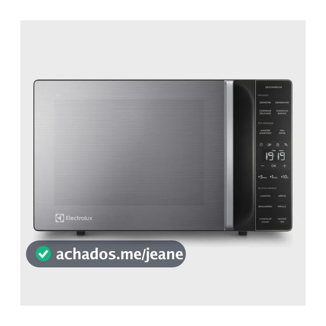 Micro-ondas Electrolux 23l Prata Efficient Me23s 110v