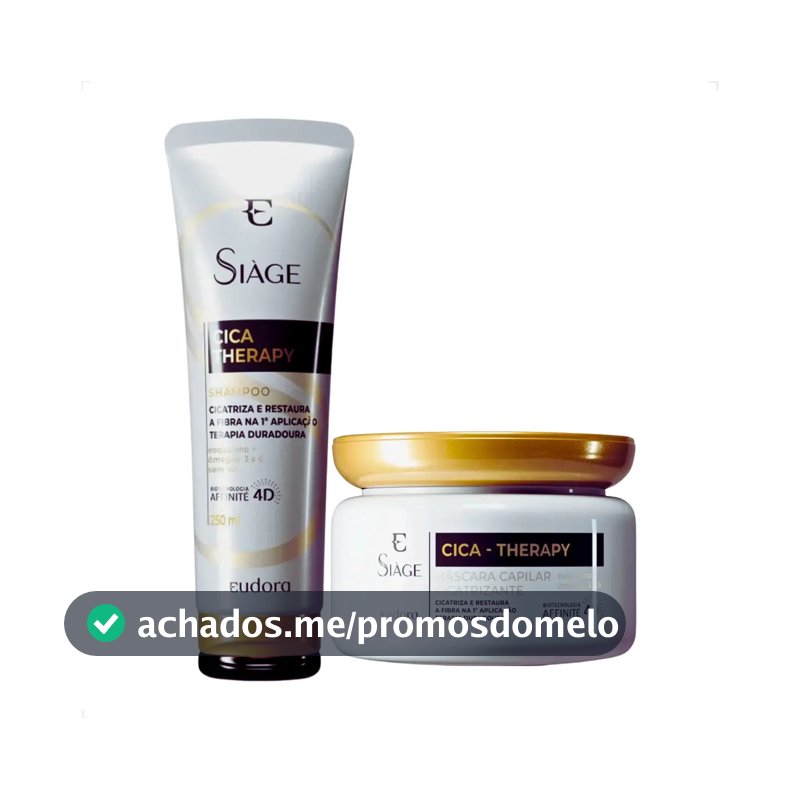 Kit Eudora Siage Cica-Therapy Shampoo 250ml + Máscara 250g