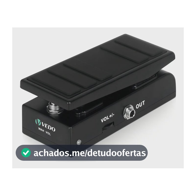 Pedal de Efeitos M-Vave VD-808 Wah e Volume para Guitarra