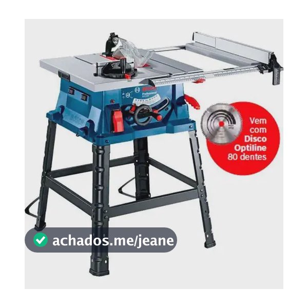 Serra Circular Mesa 10 Pol 1800w Professional Gts 254 Bosch