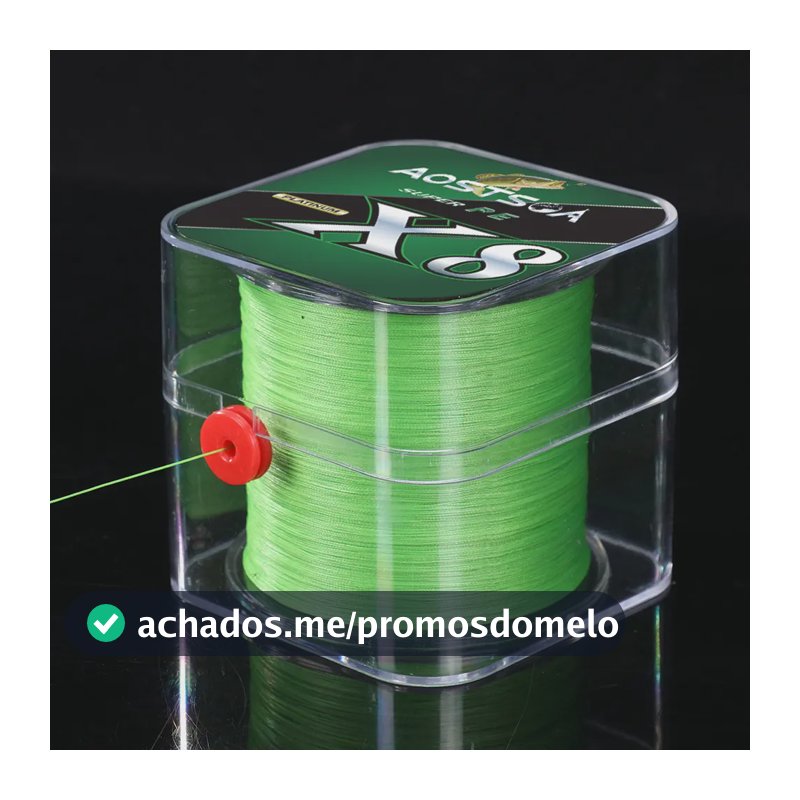 Linha De Pesca Multifilamento 300m 8 Fios Pe Super Forte X8 Verde 0.28mm 20kg
