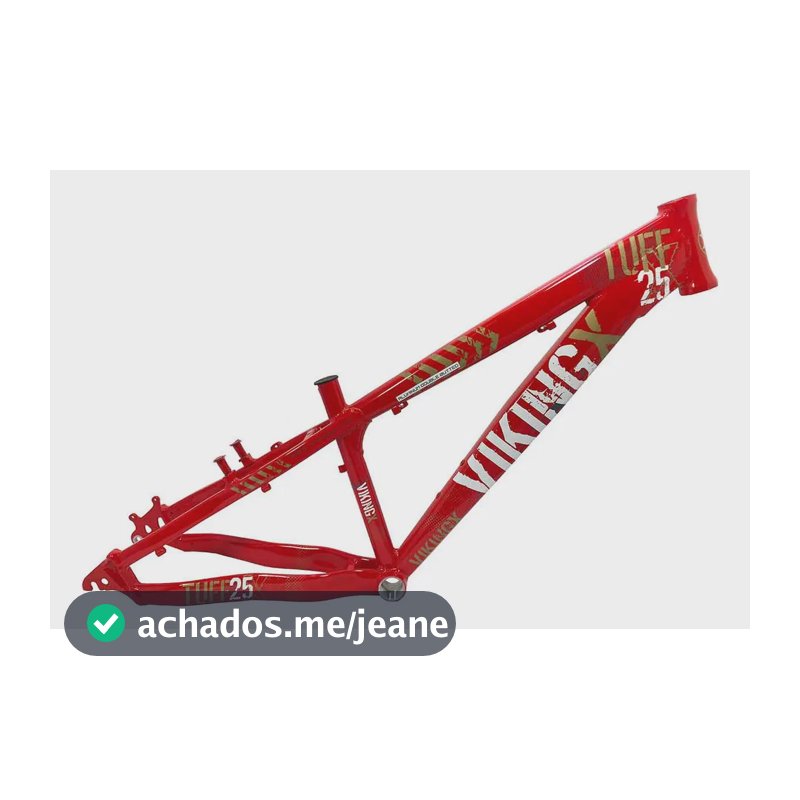 Quadro Alumínio Aro 26 Vikingx Dirt Jump Bike Tuff X-25 Cor Vermelho