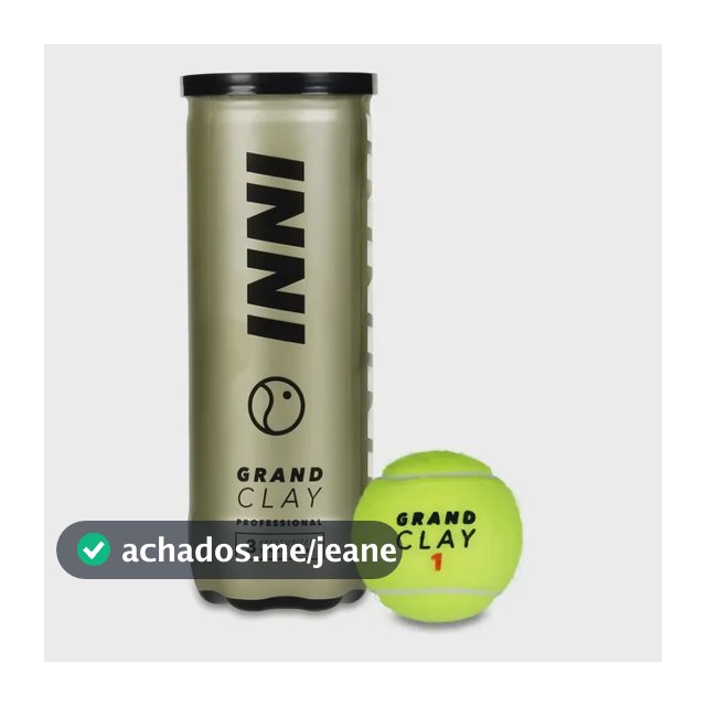 Bola De Tênis Profissional Inni Sports Grand Clay Premium 3 Unidades Amarelo