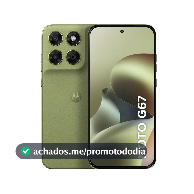 Smartphone Motorola Moto G67 5g - 128gb 4gb Ram + 8gb Ram Boost, Camera 50mp Sony Lytia 600, Tela 1.5k Extreme Amoled 120hz, Ultrarresistente - Verde Claro