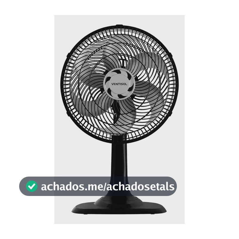 Ventilador De Mesa Turbo 6 Pás Ventisol 30cm, 40cm Ou 50cm 30 Cm 220v