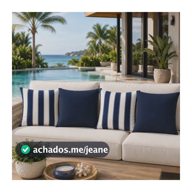 Kit 4 Capas De Almofada Impermeável Praia Piscina