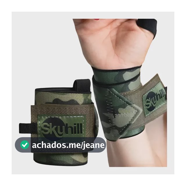 Munhequeira Elástica Crossfit Lpo Pulso Musculação Skyhill Verde-escuro