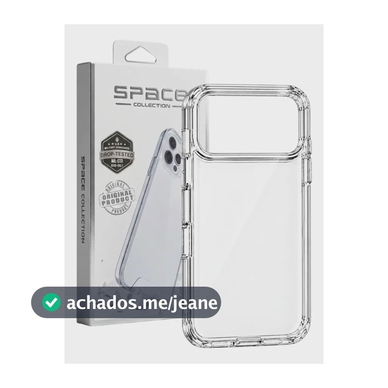 Capinha Transparente Para iPhone 18 Pro Max Capa Resistente Transparente iPhone 18 Pro Max