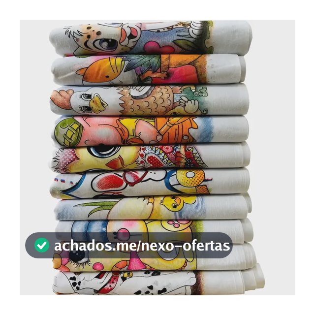Kit 10 Pano De Prato Estampado 100% Algodão - 35cm X 60cm