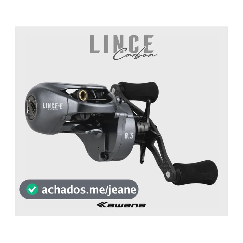 Carretilha Kawana Lince 11 Rolamentos Drag 7kg 135g Cor Cinz Cinza Esquerdo