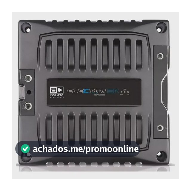Módulo Amplificador Banda Electra Bass 3K4 3000W 4 Ohms Preto