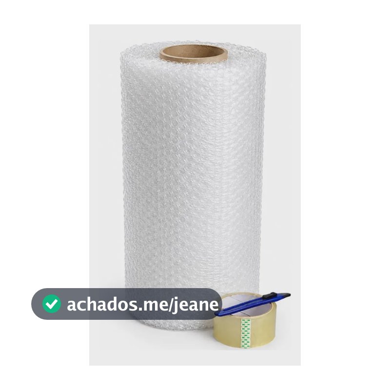 Bobina Plástico Bolha 40x20m - Super Resistente Branco