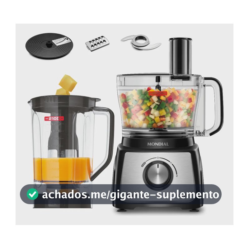 Multiprocessador Mondial MPN-01-B Preto 127V