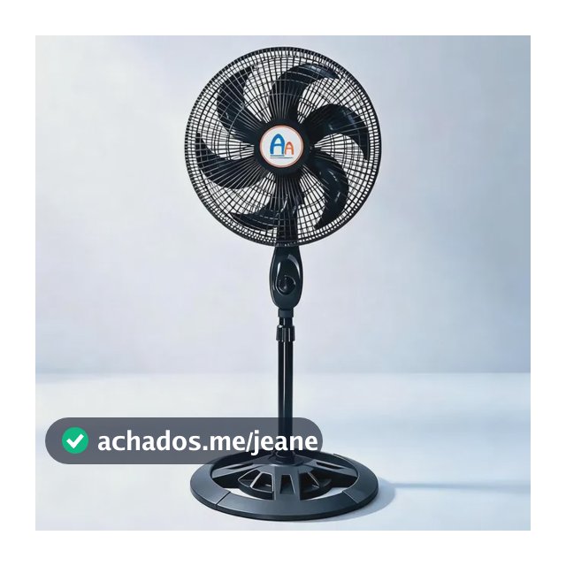 Ventilador De Coluna Anxin Silencioso Com 6 Pás E 3 Velocida 40 Cm Preto 110v Plástico 6