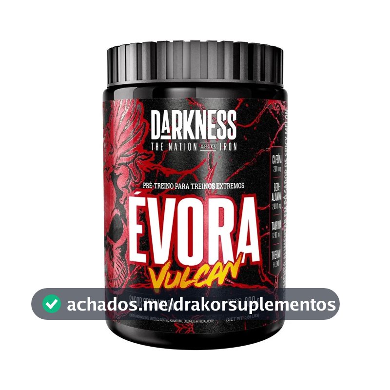 Suplemento Darkness Pré Treino DK EVORA en pó sabor spicy mellon x 300g