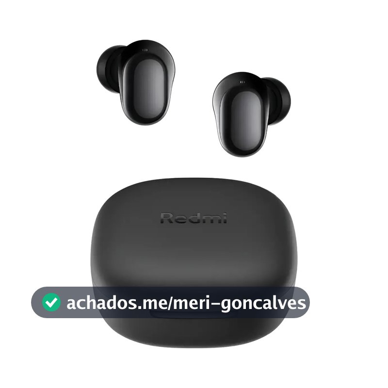 Fone de Ouvido Bluetooth Xiaomi Redmi Buds 6 Play M2420E1 Preto