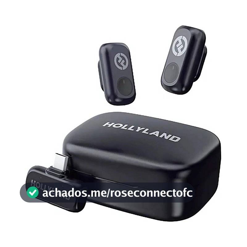 Microfone Hollyland Lark A1 Duo Usb-c cor Preto