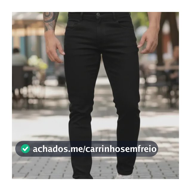 Calça Masculina Jeans Corte Reto Tradicional Casual Premium