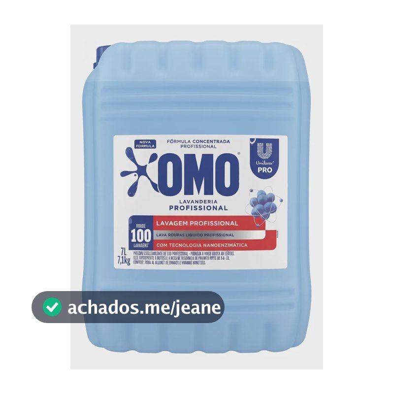 Sabão Líquido Omo Lavanderia Profissional Concentrado 7l