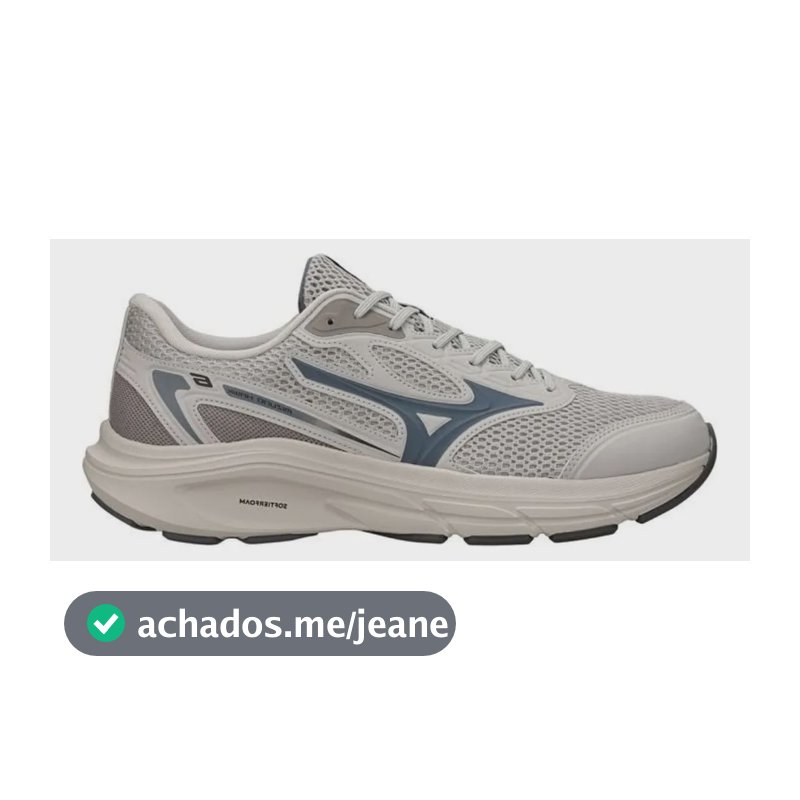 Tênis Mizuno Hawk 6 Masculino Original Corrida Confortável Cinza 41 Br