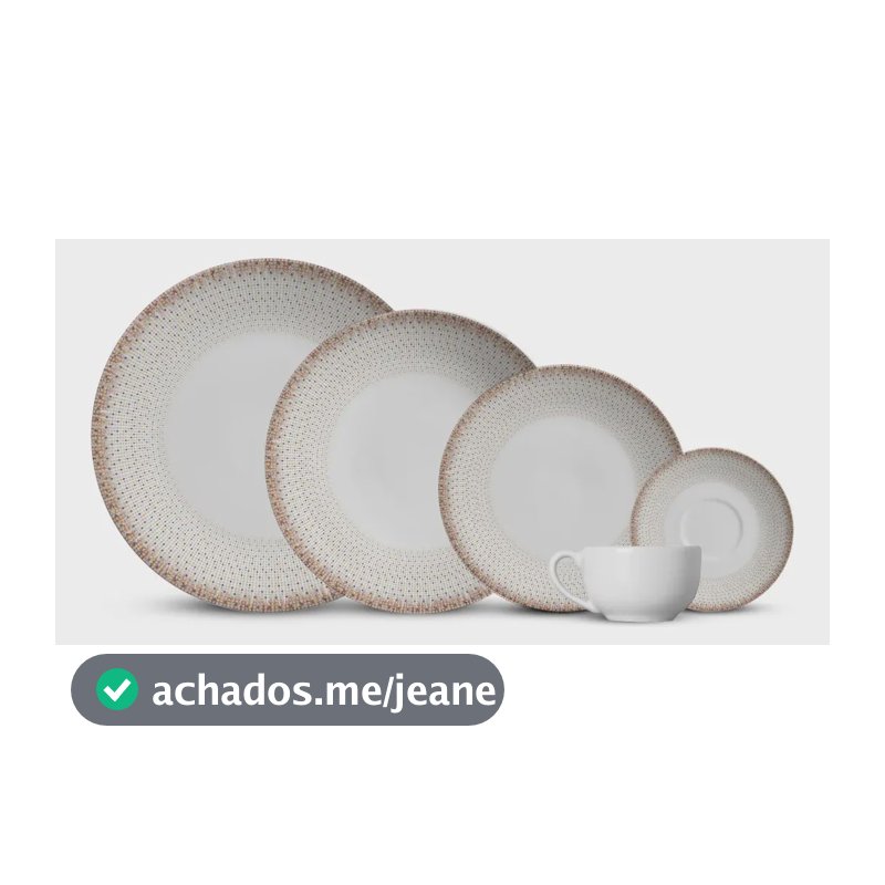 Aparelho De Jantar Com 20 Peças Sintonia Alleanza