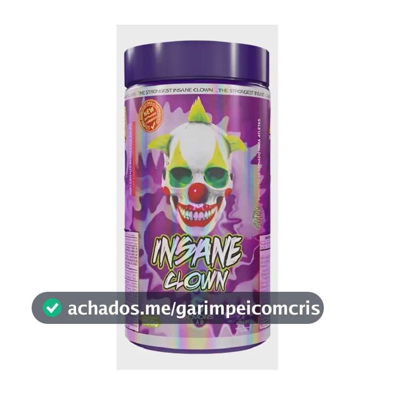 Suplemento em pó Demons Lab Beta alanina Pré Treino Insane Clown 350g Demons sabor Uva x 350g
