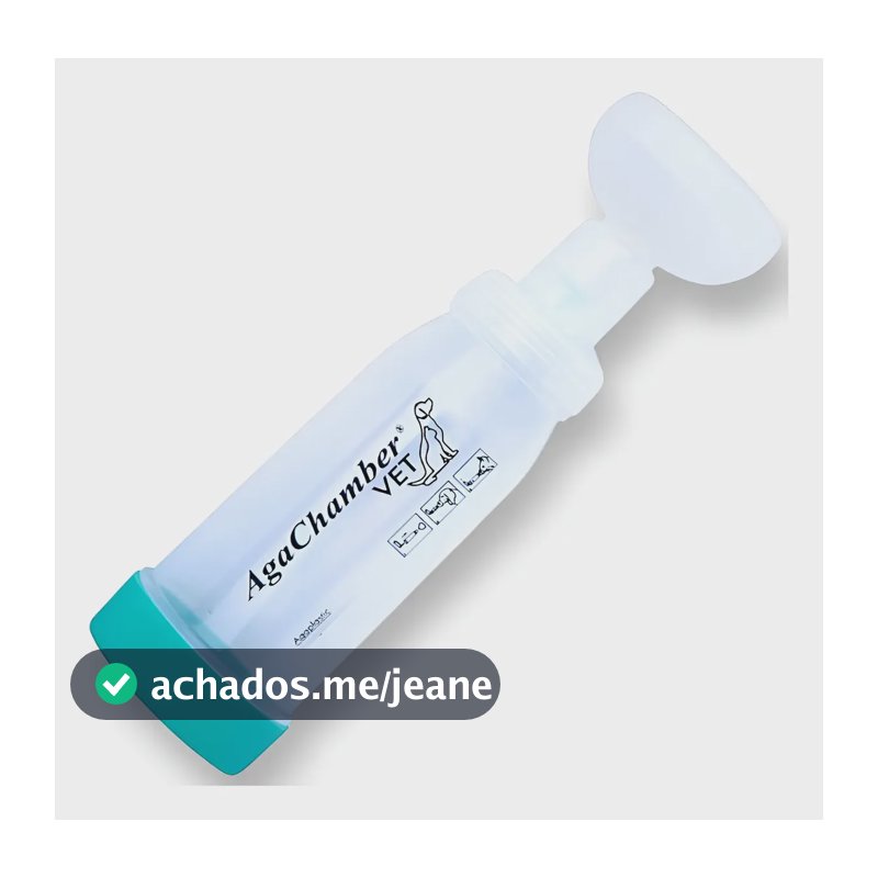 Espaçador Broncodilatador Vet Pet Spray Agachamber Tam P / M Transparente