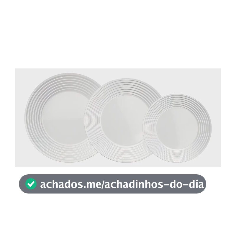 Aparelho Jantar Saturno Nadir Opaline 12 Peças Cor Branco