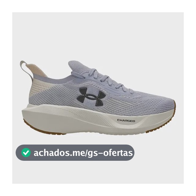 Tênis Under Armour Charged Slight 3 Se Feminino Original Lilás/branco Liso 38 Br