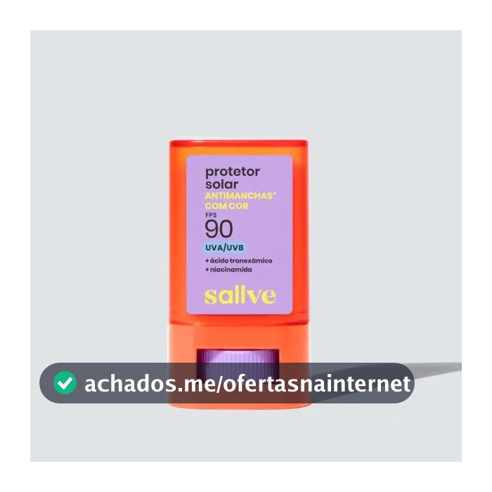 Protetor Solar Antimanchas Com Cor 2 Em Bastão 90fps Sallve