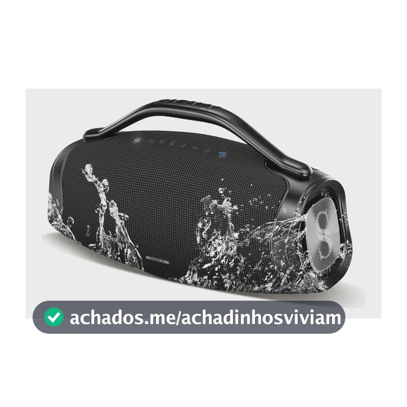 Caixa de som bluetooth 5.4 sabala 200w 36H Portátil app eq ipx6 tws Potente DR-909 39000mAh Hifi EQ Estéreo 35hz - 20khz cor preto