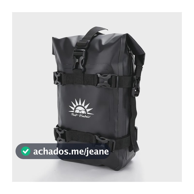 New Hawaii Bolsa Alforje Baú Lateral Para Moto Impermeável Universal Compatível com BMW R1200GS, R1250GS, HONDA e Suzuki DL650 V-Strom Preto