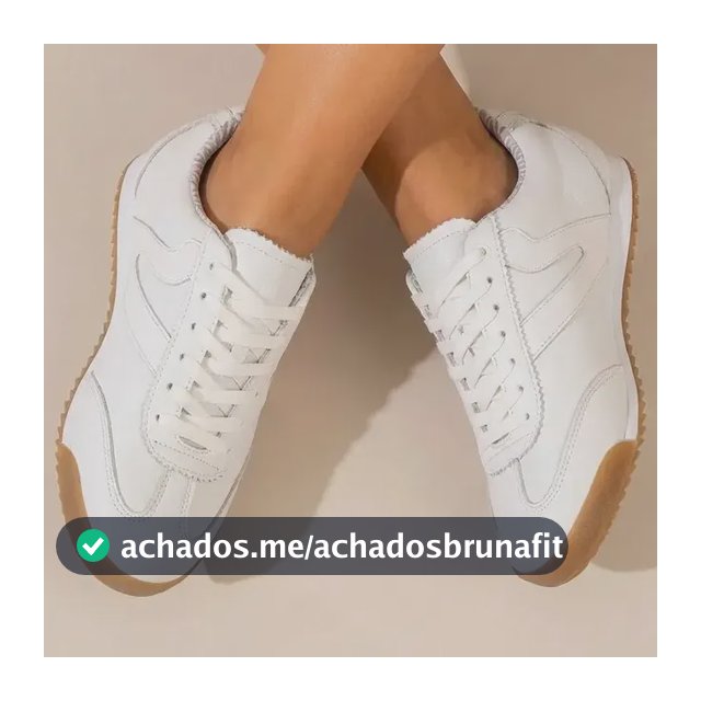 Tênis Branco Feminino Vittal Couro Legitimo Casual Clássico