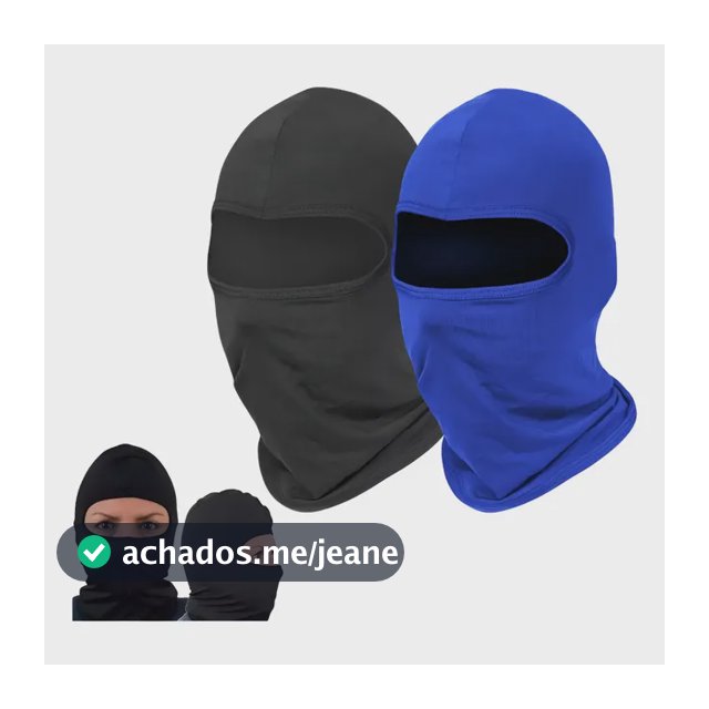 Kit 2 Balaclava Touca Ninja Proteção Uv50+ Térmica Mascara