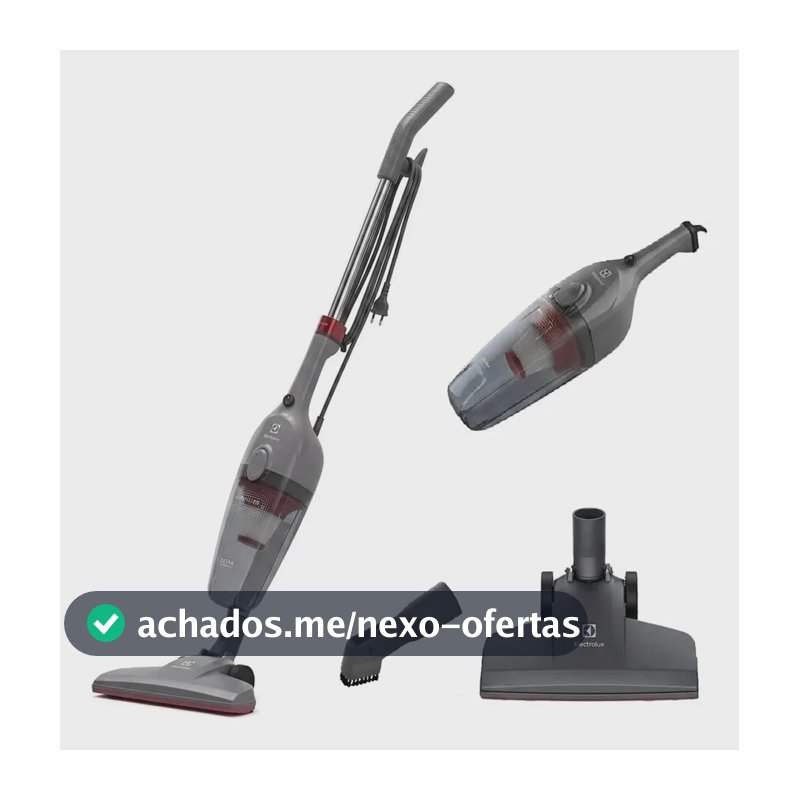 Aspirador de Pó Vertical Electrolux 1450W STK15 com Fio Portátil de Mão 2 em 1 e 1,6 Litros de capacidade com Filtro Hepa Cinza-escuro